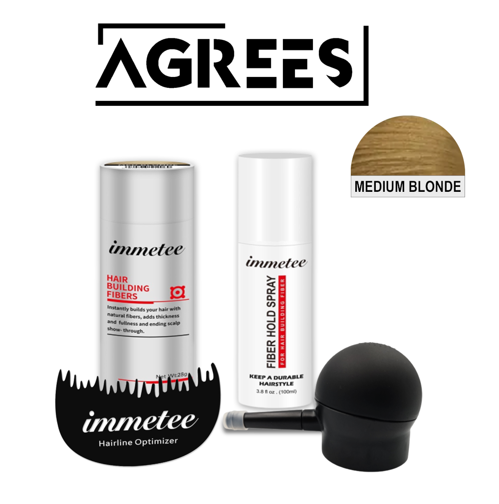 Agrees Immetee™ 100% Natural Hair Fiber Kit Plus