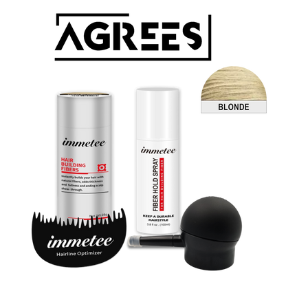 Agrees Immetee™ 100% Natural Hair Fiber Kit Plus