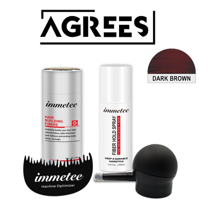 Agrees Immetee™ 100% Natural Hair Fiber Kit Plus