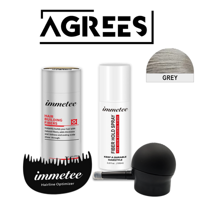 Agrees Immetee™ 100% Natural Hair Fiber Kit Plus