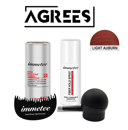 Agrees Immetee™ 100% Natural Hair Fiber Kit Plus