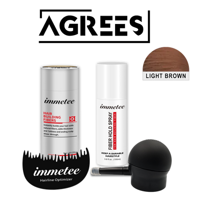Agrees Immetee™ 100% Natural Hair Fiber Kit Plus